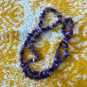 Beautiful, genuine, amethyst, long strand necklace NWOT